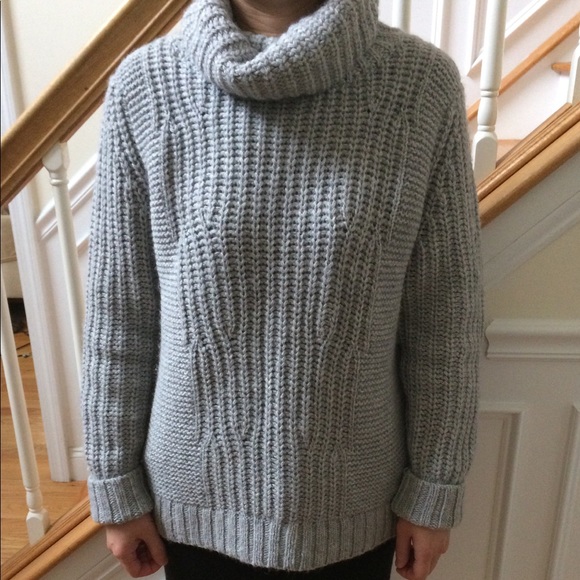 Banana Republic chunky sweater grey M - Picture 2 of 7